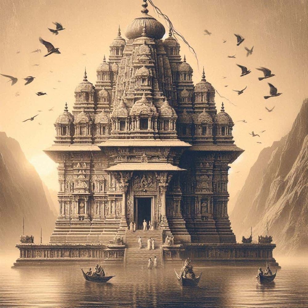 Image of a Historical Indian Temple This can symbolize the rich spiritual heritage of India.